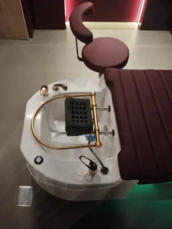 VIVA (26) professional head spa table - Japanese head spa bed - premium hair care station - hairdressing massage table - high-end head spa furniture - hair relaxation bed - spa table with ergonomic basin - modern head spa equipment - heated hair treatment bed - head spa table with chromotherapy - luxury wellness salon furniture