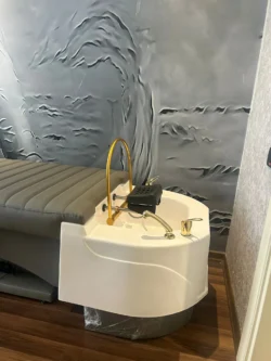 VIVA (28) professional head spa table - Japanese head spa bed - premium hair care station - hairdressing massage table - high-end head spa furniture - hair relaxation bed - spa table with ergonomic basin - modern head spa equipment - heated hair treatment bed - head spa table with chromotherapy - luxury wellness salon furniture