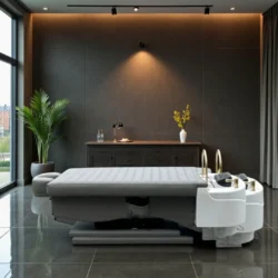 VIVA (3) professional head spa table - Japanese head spa bed - premium hair care station - hairdressing massage table - high-end head spa furniture - hair relaxation bed - spa table with ergonomic basin - modern head spa equipment - heated hair treatment bed - head spa table with chromotherapy - luxury wellness salon furniture