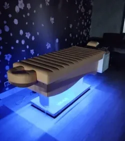 VIVA (7) professional head spa table - Japanese head spa bed - premium hair care station - hairdressing massage table - high-end head spa furniture - hair relaxation bed - spa table with ergonomic basin - modern head spa equipment - heated hair treatment bed - head spa table with chromotherapy - luxury wellness salon furniture