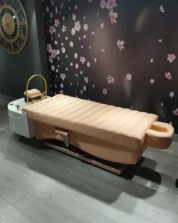 VIVA (8) professional head spa table - Japanese head spa bed - premium hair care station - hairdressing massage table - high-end head spa furniture - hair relaxation bed - spa table with ergonomic basin - modern head spa equipment - heated hair treatment bed - head spa table with chromotherapy - luxury wellness salon furniture