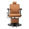 Fauteuil de barbier Visionerio BR - Fauteuil barbier vintage - chaise barbier professionnel - massant - mobilier de barbier professionnel - Fauteuil barbier haut de gamme - fauteuil de coiffure pour homme