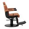 Fauteuil de barbier Visionerio BR - Fauteuil barbier vintage - chaise barbier professionnel - massant - mobilier de barbier professionnel - Fauteuil barbier haut de gamme - fauteuil de coiffure pour homme