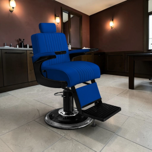 fauteuil barbier Premium New School bleu New School