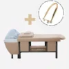Table head spa helga beige premium - Table Head SPA avec vapeur - table Head SPA professionnelle - table Head SPA avec raccordement - Lit Head SPA professionnel - Mobilier professionnel esthétique spa