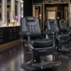 Fauteuil de barbier KALE B - Fauteuil barbier vintage - chaise barbier professionnel - massant - mobilier de barbier professionnel - Fauteuil barbier haut de gamme - fauteuil de coiffure pour homme