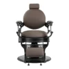 Fauteuil de barbier Matteo BR - chaise de Barbier Matteo BR - Fauteuil de coiffure pour homme - chaise de coiffure vintage - mobilier de barbier professionnel