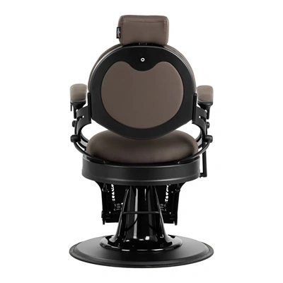 Fauteuil de barbier Matteo BR - chaise de Barbier Matteo BR - Fauteuil de coiffure pour homme - chaise de coiffure vintage - mobilier de barbier professionnel
