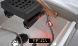 TABLE HELGA (1) Table head spa helga beige premium - Table Head SPA with steam - table Head SPA professional - table Head SPA with connection - Bed Head SPA professional - Furniture professional aesthetic spa