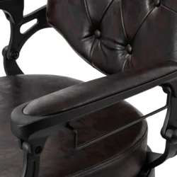 Fauteuil de Barbier Wolf Brown - Fauteuil Barbier Wolf Brown - Chaise Barbier Wolf Brown - Fauteuil de coiffure barbier Wolf Brown - mobilier de coiffure haut de gamme