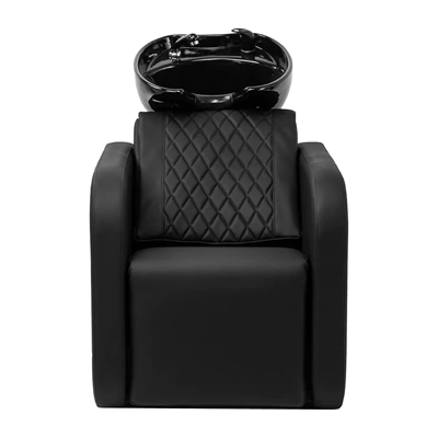 Bac à shampoing massant sylvia noir - bac de lavage électrique - gabbiano - Bac de lavage gabbiano sylvia - Mobilier de coiffure professionnel - bac de lavage pour salon de coiffure - bac de lavage électrique
