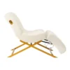 Lit de beauté à cils courbé ALBA blanc - lit esthétique professionnel - fauteuil esthétique professionnel - mobilier esthétique professionnel - fauteuil extension de cils - fauteuil de soins esthétique