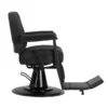 Fauteuil de barbier Bruno Full-Black - Fauteuil barbier professionnel - chaise de barbier vintage - fauteuil de coiffure pour homme - fauteuil de coiffure vintage - mobilier de coiffure professionnel - mobilier barbier professionnel - siège barber - fauteuil barbershop