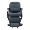 Fauteuil de barbier Bruno Graphite B - Fauteuil barbier professionnel - chaise de barbier vintage - fauteuil de coiffure pour homme - fauteuil de coiffure vintage - mobilier de coiffure professionnel - mobilier barbier professionnel - siège barber - fauteuil barbershop