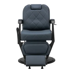 Fauteuil de barbier Bruno Graphite B - Fauteuil barbier professionnel - chaise de barbier vintage - fauteuil de coiffure pour homme - fauteuil de coiffure vintage - mobilier de coiffure professionnel - mobilier barbier professionnel - siège barber - fauteuil barbershop