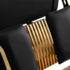 Fauteuil de Barbier Leonardo Gold Black - Fauteuil Barbier Leonardo Gold Black - Chaise Barbier Leonardo Gold Black - Fauteuil de coiffure barbier Leonardo Gold Black - mobilier de coiffure haut de gamme