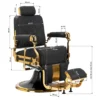 Fauteuil de Barbier Leonardo Gold Black - Fauteuil Barbier Leonardo Gold Black - Chaise Barbier Leonardo Gold Black - Fauteuil de coiffure barbier Leonardo Gold Black - mobilier de coiffure haut de gamme