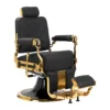 Fauteuil de Barbier Leonardo Gold Black - Fauteuil Barbier Leonardo Gold Black - Chaise Barbier Leonardo Gold Black - Fauteuil de coiffure barbier Leonardo Gold Black - mobilier de coiffure haut de gamme