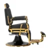Fauteuil de Barbier Leonardo Gold Black - Fauteuil Barbier Leonardo Gold Black - Chaise Barbier Leonardo Gold Black - Fauteuil de coiffure barbier Leonardo Gold Black - mobilier de coiffure haut de gamme