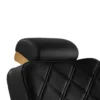 Fauteuil de Barbier Leonardo Gold Black - Fauteuil Barbier Leonardo Gold Black - Chaise Barbier Leonardo Gold Black - Fauteuil de coiffure barbier Leonardo Gold Black - mobilier de coiffure haut de gamme