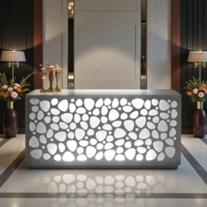 MEETING Reception Desk - MEETING Reception Counter - Meeting Cashier Counter for Hair Salon - Hotel Reception Furniture - Professional Hair Salon Furniture - Hair Salon Cabinet - Hotel Furniture - Ceriotti