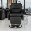 Fauteuil Barbier New York black - chaise de barbier New York - Fauteuil de Barbier New York - Fauteuil de Coiffure New York - Chaise de coiffure New York