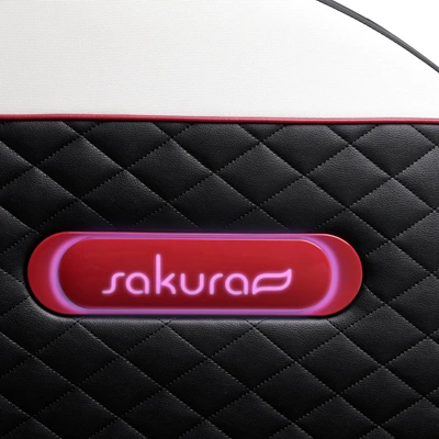 Fauteuil de massage Sakura Standard 801 noir et rouge - Fauteuil de massage professionnel - Fauteuil de massage SPA - Fauteuil de massage haut de gamme - Mobilier esthétique professionnel