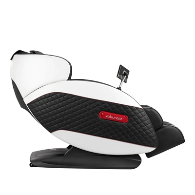 Fauteuil de massage Sakura Standard 801 noir et rouge - Fauteuil de massage professionnel - Fauteuil de massage SPA - Fauteuil de massage haut de gamme - Mobilier esthétique professionnel