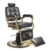 Fauteuil de Barbier The Boss black- chaise Barbier Vintage The Boss black - Fauteuil de coiffure Barbier The Boss black - chaise de coiffure Barbier The Boss black - mobilier de coiffure haut de gamme - barbershop - barbier