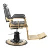 Fauteuil de Barbier The Boss black- chaise Barbier Vintage The Boss black - Fauteuil de coiffure Barbier The Boss black - chaise de coiffure Barbier The Boss black - mobilier de coiffure haut de gamme - barbershop - barbier