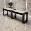 Table de Manucure Astra 2 places - table onglerie avec aspirateur intégré - Table de manucure professionnelle - table onglerie professionnelle - mobilier esthétique et onglerie - Table de Manucure double postes - table à ongle double