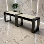 Table de Manucure Astra 2 places - table onglerie avec aspirateur intégré - Table de manucure professionnelle - table onglerie professionnelle - mobilier esthétique et onglerie - Table de Manucure double postes - table à ongle double