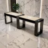 Table de Manucure Astra 2 places - table onglerie avec aspirateur intégré - Table de manucure professionnelle - table onglerie professionnelle - mobilier esthétique et onglerie - Table de Manucure double postes - table à ongle double