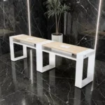 Table de Manucure Astra 2 places - table onglerie avec aspirateur intégré - Table de manucure professionnelle - table onglerie professionnelle - mobilier esthétique et onglerie - Table de Manucure double postes - table à ongle double