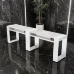 Table de Manucure Astra 2 places - table onglerie avec aspirateur intégré - Table de manucure professionnelle - table onglerie professionnelle - mobilier esthétique et onglerie - Table de Manucure double postes - table à ongle double