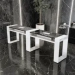 Table de Manucure Astra 2 places - table onglerie avec aspirateur intégré - Table de manucure professionnelle - table onglerie professionnelle - mobilier esthétique et onglerie - Table de Manucure double postes - table à ongle double