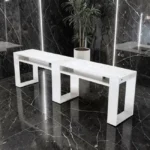 Table de Manucure Astra 2 places - table onglerie avec aspirateur intégré - Table de manucure professionnelle - table onglerie professionnelle - mobilier esthétique et onglerie - Table de Manucure double postes - table à ongle double