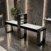 Table de Manucure Astra plus 2 places - table onglerie avec aspirateur intégré - Table de manucure professionnelle - table onglerie professionnelle - mobilier esthétique et onglerie - Table de Manucure double postes - table à ongle double