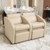 Bac à shampoing COMFORTT SOFA - Bac de lavage massant - Mobilier de coiffure professionnel - bac de lavage pour salon de coiffure - bac de lavage COMFO SOFA - Bac de lavage 2 places - Bac à shampoing 2 places - Bac à shampoing double