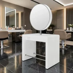 Centrale REFLECTION II (4) Coiffeuse centrale professionnelle REFLECTION II - poste de coiffage REFLECTION II - poste de coiffage pour salon de coiffure - mobilier de coiffure professionnel - meuble pour pour salon de coiffure - Coiffeuse centrale 2 places