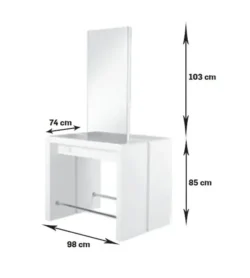 Centrale REFLECTION II (5) Coiffeuse centrale professionnelle REFLECTION II - poste de coiffage REFLECTION II - poste de coiffage pour salon de coiffure - mobilier de coiffure professionnel - meuble pour pour salon de coiffure - Coiffeuse centrale 2 places