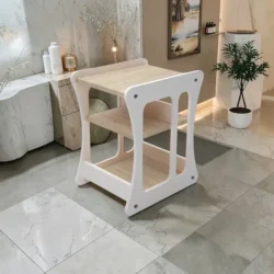 Chariot esthétique Solène (2) Chariot esthétique Solène - meuble de rangement esthétique - mobilier esthétique professionnel - table de service esthétique - Chariot pour salon esthétique