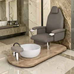 Chêne Mobilier esthétique haut de gamme - Mobilier esthétique professionnel - fauteuil pédicure spa -Fauteuil de pédicure haut de gamme