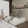 Station pédicure double Dolce Podo BS - Fauteuil pédicure professionnel - Fauteuil Spa haut de gamme - Mobilier esthétique haut de gamme - Mobilier esthétique professionnel - fauteuil pédicure spa -Fauteuil de pédicure haut de gamme