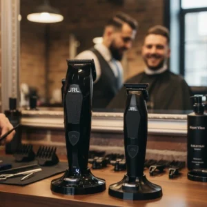 JRL Diamante – Duo Clipper Trimmer - tondeuse de coupe professionnelle - Coffret Duo Tondeuses de Coupe + Finition JRL Lamborghini - tondeuses de coupe haut de gamme - Coffret Clipper et Trimmer Jrl Lamborghini Diamante