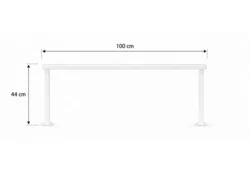 Lampe LED rectangulaire (1) Table de Manucure ASTRA Plus