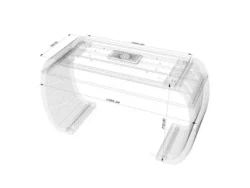 Linea Milano BS (5) Table de manucure Linea Milano Bs - table onglerie avec aspirateur intégré - Table de manucure professionnelle - table onglerie professionnelle - mobilier esthétique et onglerie