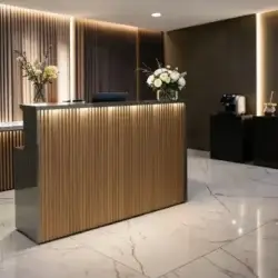 Opera Plus (2) Comptoir d'accueil Opera Plus - comptoir caisse Opera Plus - Meuble de réception Opera Plus - meuble de réception salon de coiffure - mobilier de coiffure professionnel - meuble d'accueil salon de coiffure -