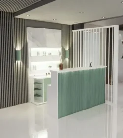 Opera Plus (6) Comptoir d'accueil Opera Plus - comptoir caisse Opera Plus - Meuble de réception Opera Plus - meuble de réception salon de coiffure - mobilier de coiffure professionnel - meuble d'accueil salon de coiffure -