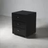 PIA B Bois noir Chariot esthétique PIA - meuble de rangement esthétique - mobilier esthétique professionnel - table de service esthétique - Chariot pour salon esthétique